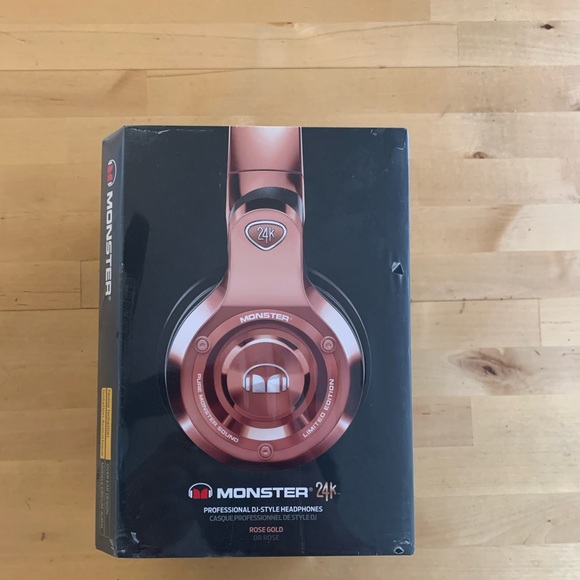 Monster 24K Professional DJ-Style Headphones (Rose Gold) - Picture 1 of 7